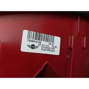 Luz Trasera Derecha Usada para Mini Hatch 725591005 - Product Image 6