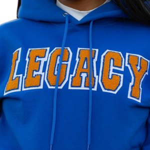 Sudadera con Capucha Sigma Gamma Rho Legacy para Mujer, Azul y Dorado, Sudadera de la Hermandad Griega, Estilo Casual Urbano, Ajuste Cómodo Premium - Product Image 3