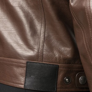 2026 New Top Quality Men'<b>s</b> Casual Standing Collar PU Leather <b>Jacket</b> Sehe Fashion In Best Price Low Price - Product Image 6