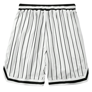 Shorts de basket-ball vintage en mesh avec logo personnalisé pour hommes, double couche, respirants, lourds, séchage rapide, streetwear, uniforme d'équipe de basket-ball - Product Image 2