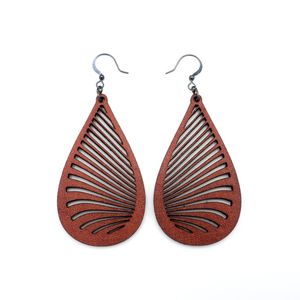 Oferta Especial: Pendientes de Madera para Niñas, Dijes de Madera con Corte Láser, Piezas de Diseño de Joyería de Madera - Product Image 6