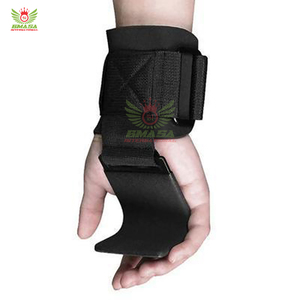 ตะขอเกี่ยวสำหรับยกน้ำหนักพร้อมที่รองรับข้อมือ: ตะขอเหล็กเสริมความแข็งแรงพร้อมแผ่นรองรับเพื่อความสบาย - Product Image 5