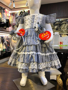 Vestido de lujo para niñas pequeñas, vestido de boda de algodón con volantes y Diadema, el mejor vestido de diseño de lujo - Product Image 2