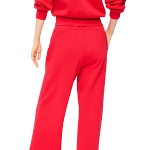 Women's Fleece <b>Wide</b> <b>Leg</b> Trousers Relaxed Fit Drawstring Elastic Waist Sweatpants with Side Pockets for Casual <b>Lounge</b> Daily Wears - Product Image 2