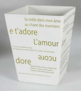 Pots à fleurs en plastique de forme carrée, pot coloré avec inscription ELF, pots à fleurs en 6 couleurs, modernes et élégants pour un cadeau, fête des mères - Product Image 3