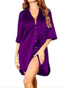 Wholesale Luxury <b>Silk</b> Satin Two-Piece Drawstring Set <b>For</b> <b>Women</b> Loungewear Skin-Friendly Summer Nightwear Nightgown <b>Pajamas</b> <b>Women</b> - Product Image 4