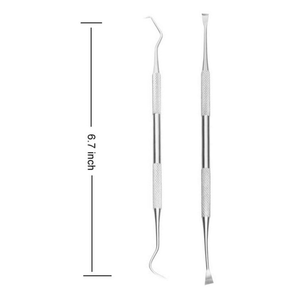 Herramientas Manuales para Limpieza Dental Canina, Removedor de Sarro, Raspador Dental Canino de Doble Cabeza, Acero Inoxidable Reutilizable, Certificado CE, Veterinario - Product Image 2