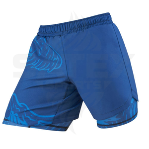 Pantalones Cortos de Artes Marciales Mixtas (MMA), Boxeo y Muay Thai de Alta Calidad, Hechos a Medida, con Transferencia Térmica, Elásticos, Duraderos, Ligeros y de Secado Rápido - Product Image 1