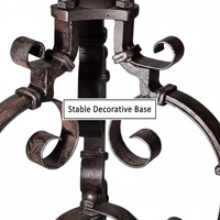 Globe terrestre décoratif de 40 cm avec cadre en métal et base noire solide |   Carte politique géographique pour l'apprentissage des étudiants et la décoration de bureau