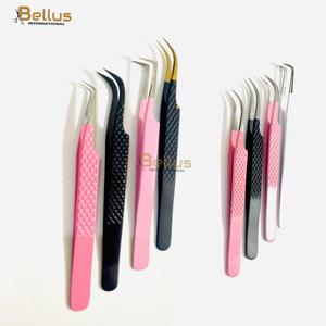 แหนบต่อขนตา Bellus International Professional ปลายโค้ง 90 องศา เนื้อเรียบ ทนทาน สำหรับต่อขนตาแบบวอลลุ่ม ทำจากสแตนเลสสตีล - Product Image 5