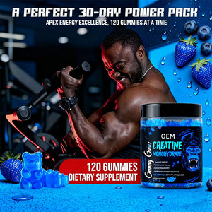 סוכר ללא קריאטין גאמא קריאטין gummies עם אלקטרוליטים עבור אנרגיה, סיבולת - Product Image 2