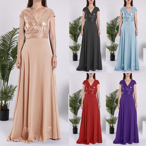 Vestidos Formales para Mujer, Vestidos de Noche, Vestidos de Cóctel, Vestidos Elegantes de Algodón Transpirable para Invitadas de Boda - Product Image 4