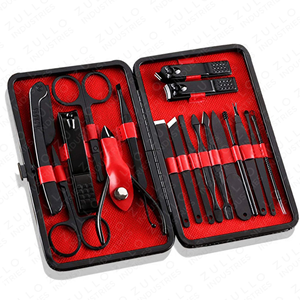 Premium 18PCS Stainless Steel Nail Care Grooming <b>Kit</b> Professional <b>Manicure</b> Pedicure Set for Home Salon Travel - Product Image 5