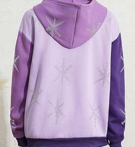 Sudadera con capucha de algodón grueso de fabricante, estilo streetwear, con estampado gráfico, corte cropped, DTF y pedrería, para Hip Hop y Streetwear - Product Image 2