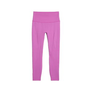Leggings de yoga côtelés taille haute, longueur intégrale, couleur unie violet, en Spandex Nylon, sans couture, extensibles dans les quatre sens - Product Image 4