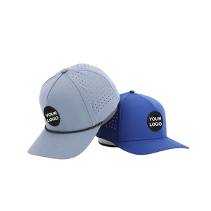 Casquette de golf personnalisée à 5 panneaux avec trous découpés au laser, logo en caoutchouc PVC sur mesure, marque privée, Injae Vina VN OEM - Product Image 4