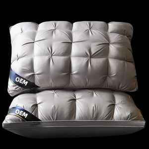 High Quality Bulk OEM Hotel Sleeping <b>Cushion</b> Breathable Soft Fiber Custom Logo Packaging <b>Neck</b> Support Woven Technics-Designed - Product Image 6