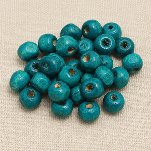 Natural Wood Beads with <b>Large</b> Hole Spacer Lead-Free Balls Charms Multi Color FAIZA CRAFT FC-8412 for <b>Jewelry</b> Making DIY Handmade - Product Image 4