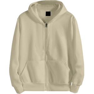 Sudadera con cremallera de gran tamaño de lujo unisex, marca personalizada de peso pesado, impresión Digital bordada, talla grande, apta para invierno - Product Image 1
