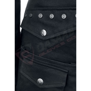 Sudadera con Capucha Estilo Punk Gótico Negro 2026, Abrigos Góticos de Algodón para Mujer, Sudadera Larga con Dobladillo y Mangas Largas - Product Image 6