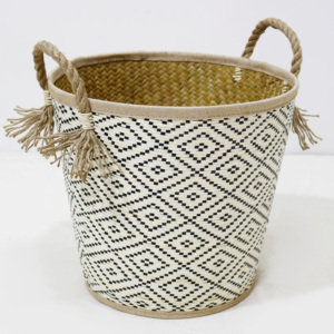 Artex Dong Thap Handmade <b>Woven</b> <b>Baskets</b> Palm Leaf Storage Containers for Kitchen Gift Boxes - Product Image 1