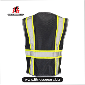 เสื้อกั๊กนิรภัยสำหรับผู้ชายแบบมีฮู้ด ยี่ห้อ JUST FITNESS GEARS รุ่นพรีเมียม เป็นมิตรกับสิ่งแวดล้อม เหมาะสำหรับฤดูหนาว สะท้อนแสงได้ดี มีกระเป๋าหลายช่อง เหมาะสำหรับใส่ทำงานหรือสวมใส่ลำลอง - Product Image 2