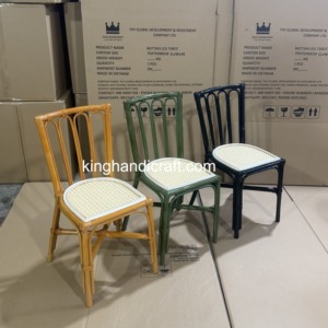 Silla Infantil de Ratán Moderna Hecha a Mano, Muebles de Alquiler para Bodas al Aire Libre, Eventos, Fiestas, Cumpleaños, Fotografía y Decoración - Product Image 3
