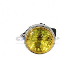 Faro Delantero para Motocicleta TAIWAN CALIBRE de 5 Pulgadas con Carcasa Negra y Lente Amarilla Diamante para Honda Monkey DAX - Product Image 1