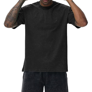 Camisetas Gráficas Estampadas DTG para Streetwear, Camisetas Lisas Oversize para Hombre, Camisetas con Lavado Ácido, Camisetas Vintage Personalizadas Oversize para Hombre - Product Image 2