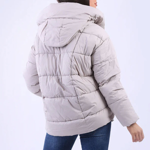 Women's Winter <b>Puffer</b> <b>Jacket</b> with Stand-Up Collar Zipper & Full Sleeves Plus Size New Arrival-OEM Serviced <b>Cheap</b> Price 2026 - Product Image 3