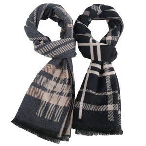 Bufanda de Lana a Cuadros Clásica Premium de Alta Calidad al por Mayor, Larga, con Aislamiento Térmico, Cálida para Invierno, para Hombre Adulto, Tejida, 2026 - Product Image 3