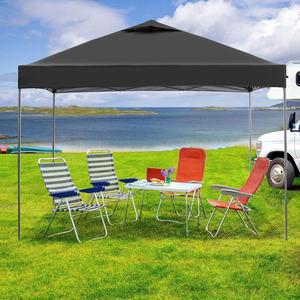 Portable Single Layer Four-Season Extended Pop-Up <b>Tent</b> One Bedroom Oxford Aluminum Outdoor Camping - Product Image 1
