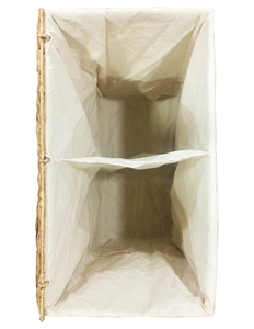 Handmade Woven Wicker Eco-Friendly Minimalist Laundry Hamper Lid Fabric Liner <b>Rectangular</b> Storage <b>Basket</b> for Bedroom Laundry - Product Image 3