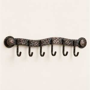 Porte-manteau mural en bronze antique martelé à la main, rail métallique pour manteaux, robes et ustensiles de cuisine, prix usine - Product Image 5