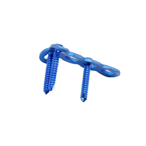 Implantes Quirúrgicos para Mano con Certificación CE ISO, Placa de Bloqueo Metacarpiana de Titanio Anodizado Azul Mini T-Plate de 2.0mm para Fracturas - Product Image 3