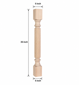 Modern Design Solid Wood Furniture Posts Heavy Duty Customized Color Outdoor Support Legs for Living Room Hospital Use Vietnam - Product Image 2