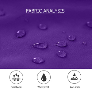 Capa Profesional de Peluquería Morada de Poliéster Antiadherente, Capa de Barbero con Cierre a Presión Ajustable, Reutilizable para Corte de Cabello en Salón - Product Image 5