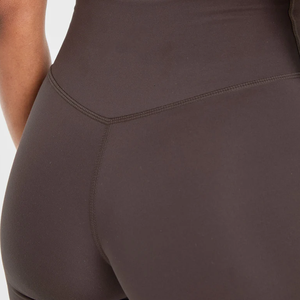 Women's Solid Color High Waist Full Length Seamless <b>Yoga</b> Leggings Gray Spandex Nylon Activewear <b>Pants</b> - Product Image 5