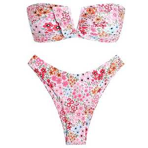 Conjunto de Bikini Sublimado para Mujer, Diseño Más Demandado, Precio Razonable, Transpirable, Antiarrugas, Conjunto de Bikini Sublimado de Venta Caliente - Product Image 1