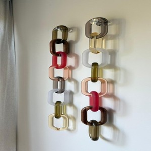 Latest Hanging Moulded Resin Links Marble Finish Chains <b>Decorative</b> High Quality Resin Chain Accents <b>Indian</b> <b>Home</b> <b>Decorative</b> Oval - Product Image 5