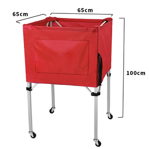 Good Aluminum Alloy Foldable Volleyball Ball <b>Cart</b> for Basketball/ Football/tennis Ball <b>Cart</b> Portable <b>Storage</b> <b>Cart</b> - Product Image 1