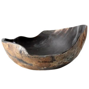 Bol en corne de buffle poli, matériau organique écologique, disponible en toutes tailles, pour la décoration intérieure de style floral et nautique - Product Image 6
