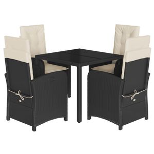 Conjunto de Comedor para Jardín en Negro - Product Image 2