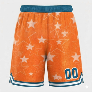 Shorts de basket-ball pour hommes 100% polyester légers à séchage rapide, couleurs dégradées, impression de logo personnalisée, motif uni, short de basket-ball - Product Image 3