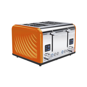 Chuyên nghiệp thép không gỉ 4-Slice nướng bánh mỳ tiết kiệm năng lượng hộ gia đình thương mại sử dụng thiết bị điện biến màu nâu hâm nóng - Product Image 1