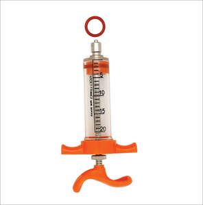 Jeringa Veterinaria Manual de Acero Inoxidable Reutilizable de Alta Calidad CHC TPX BD con Certificación CE y Función de Seguridad para Vacunas Equinas - Product Image 3