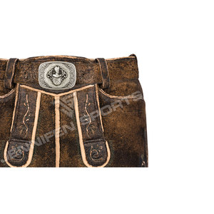 Nouvelle conception élégante, design antique, Lederhosen bavaroises pour hommes, en cuir de vachette véritable et daim, tenue allemande, vêtements traditionnels. - Product Image 2