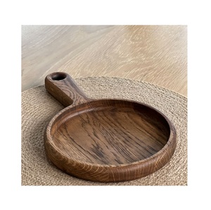Plateau de service en bois moderne de luxe gravé pour fruits, collations, pain, fromages, desserts, apéritifs et présentation alimentaire - Product Image 5