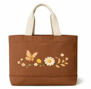 Bolsa de Mano de Lona de Algodón Reciclado COTTON VOYAGE, con Logotipo Bordado, Personalizable, para Compras Diarias, Tamaños Personalizados, Venta al Por Mayor - Product Image 1