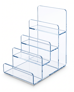 Soporte organizador acrílico multicapa moderno para gafas de sol, billeteras para teléfonos, solución de almacenamiento ordenada y accesible - Product Image 2